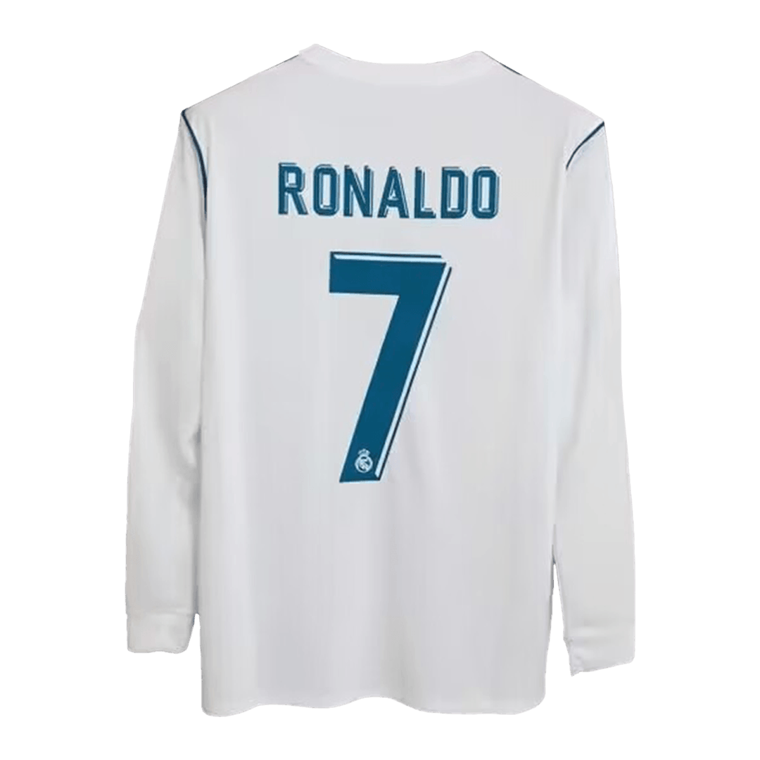 RONALDO #7 2017/18 Real Madrid retro long sleeve soccer jersey Go Soccer World Shop