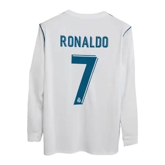 RONALDO #7 2017/18 Real Madrid retro long sleeve soccer jersey Go Soccer World Shop