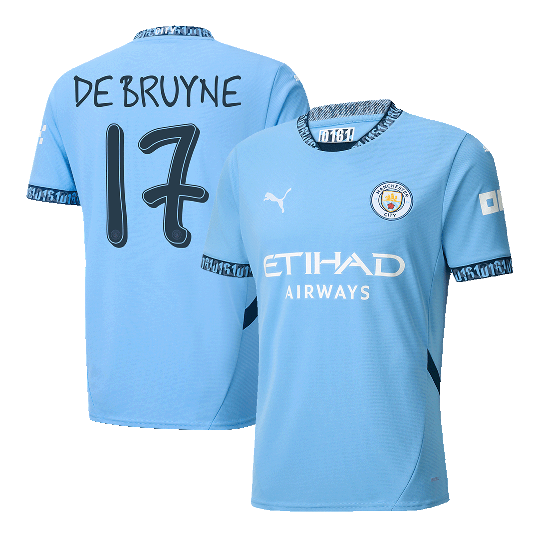 DE BRUYNE #17 Manchester City 2024/25 soccer jersey - UCL Go Soccer World Shop