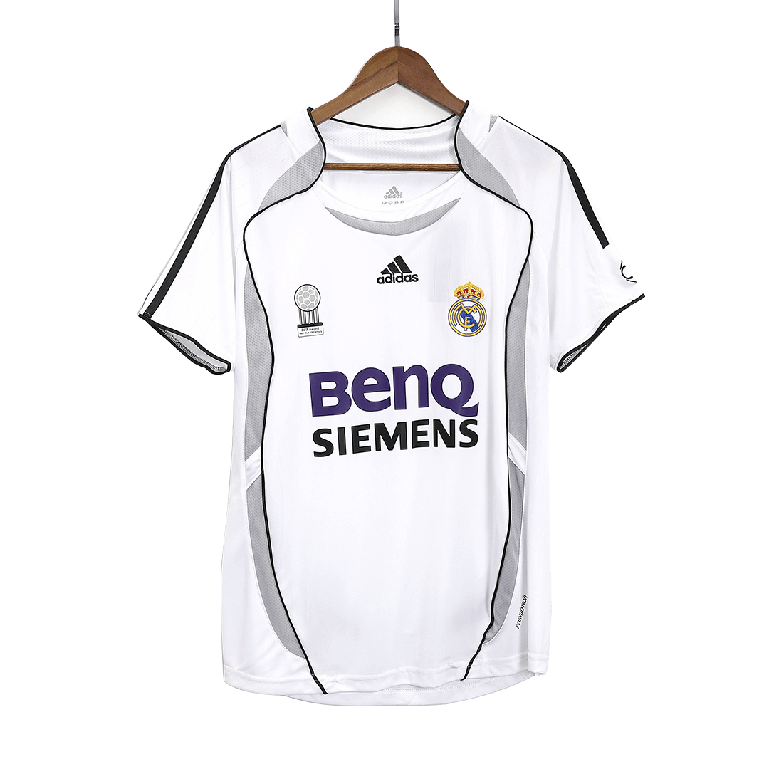 Real Madrid soccer jersey for the 2006/07 season, retro Go Soccer World Shop