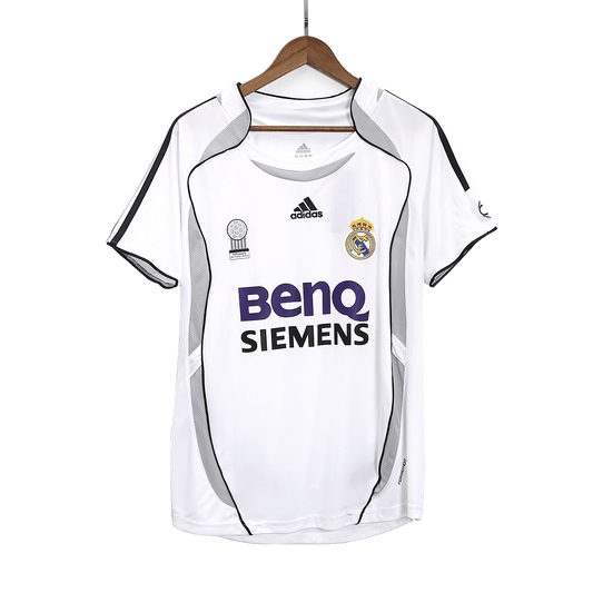 Real Madrid soccer jersey for the 2006/07 season, retro Go Soccer World Shop