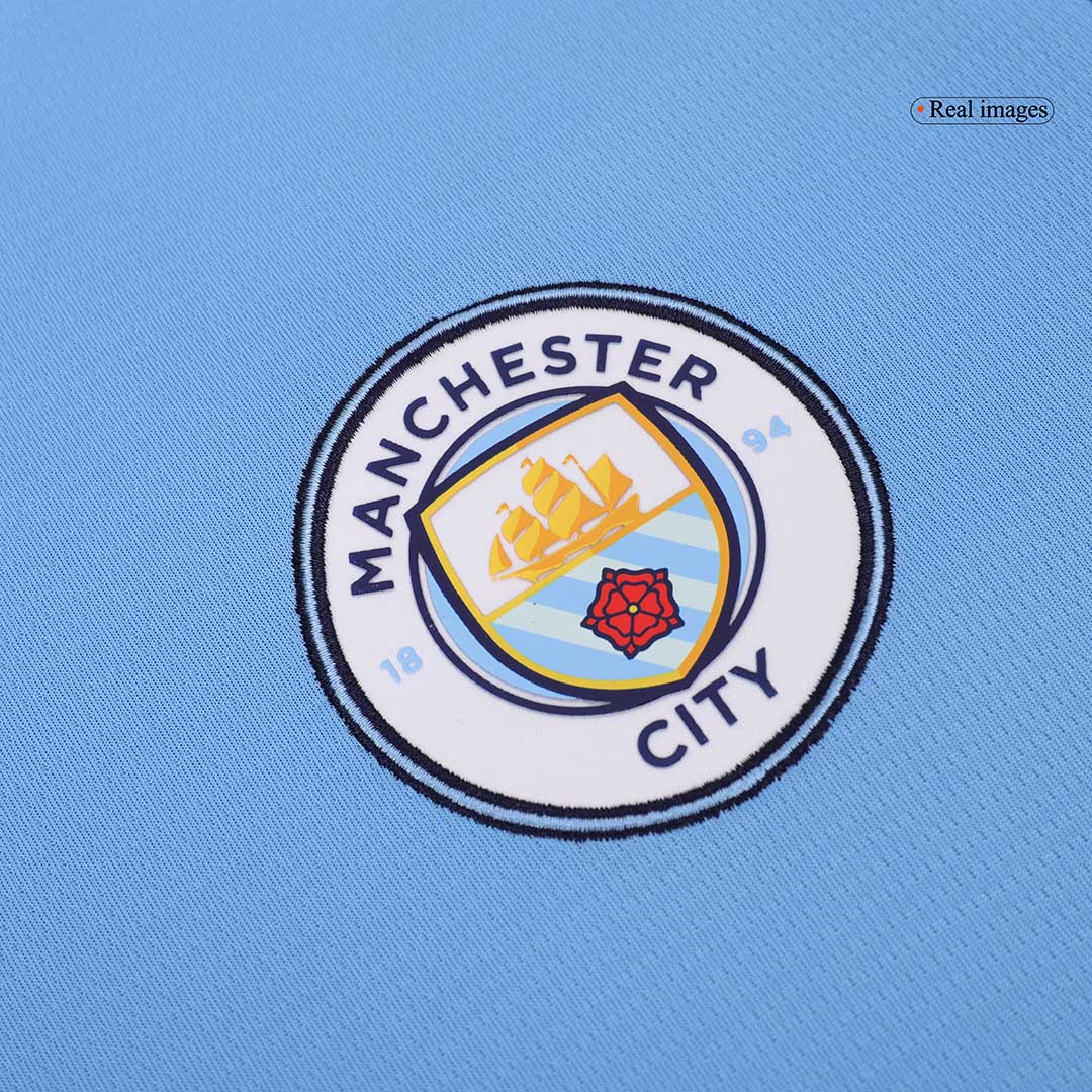 Manchester City long sleeve soccer jersey 2024/25 Go Soccer World Shop