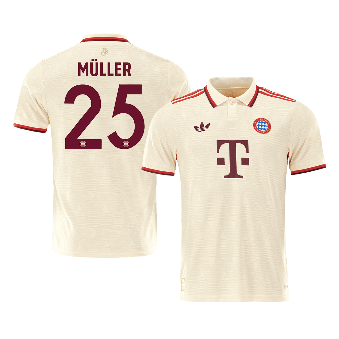 Player Version Müller #25 Bayern Munich Third Away Soccer Jersey 2024/25- UCL Go Soccer World Shop