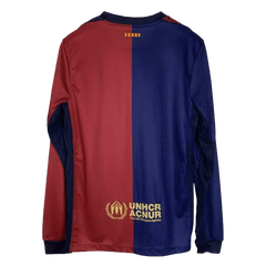 Barcelona Home long sleeve soccer jersey 2024/25 Go Soccer World Shop