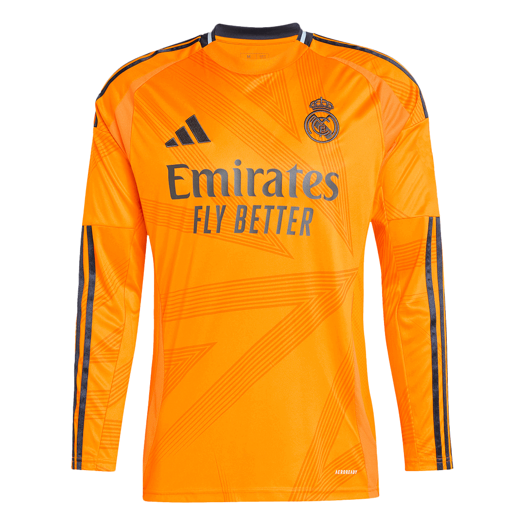 Real Madrid away soccer jersey with long sleeves 2024/25 Go Soccer World Shop