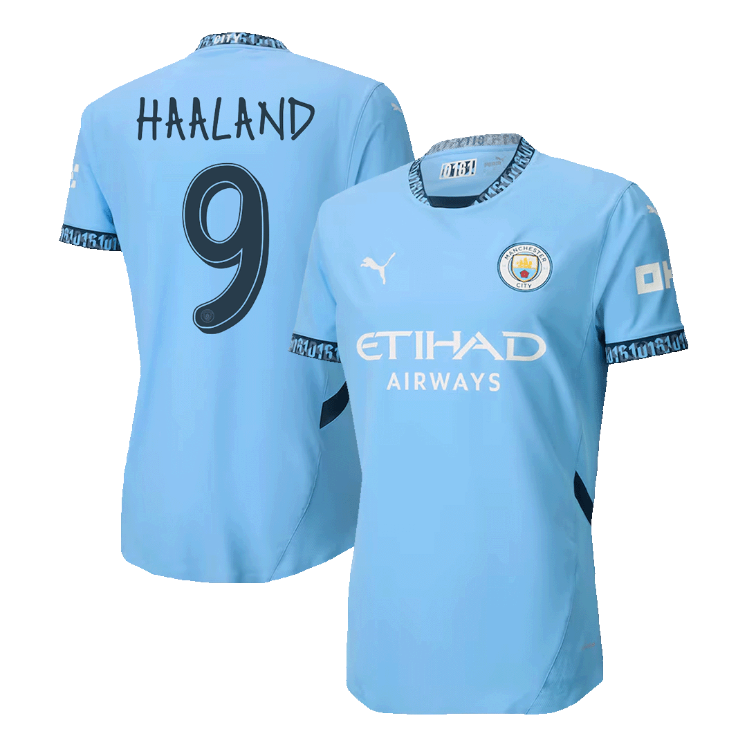 HAALAND #9 Player Edition Manchester City 2024/25 Home soccer jersey - UCL Go Soccer World Shop