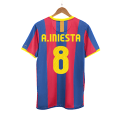 Retro A.INIESTA #8 2010/11 Barcelona Home soccer jersey Go Soccer World Shop