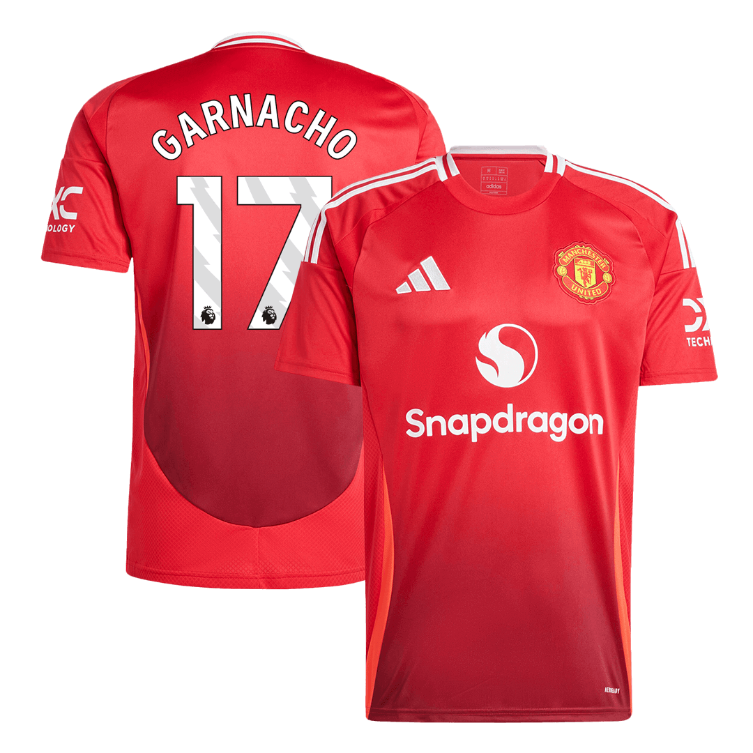 GARNACHO #17 Manchester United 2024/25 home soccer jersey Go Soccer World Shop