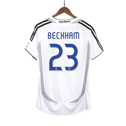 Retro BECKHAM #23 2006/07 Real Madrid soccer jersey Go Soccer World Shop