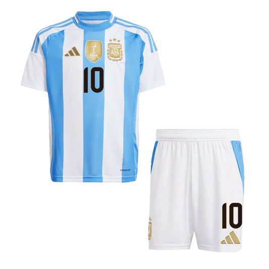 MESSI #10 Kids Argentina Home Jersey Set (Jersey + Shorts) 2024 Go Soccer World Shop