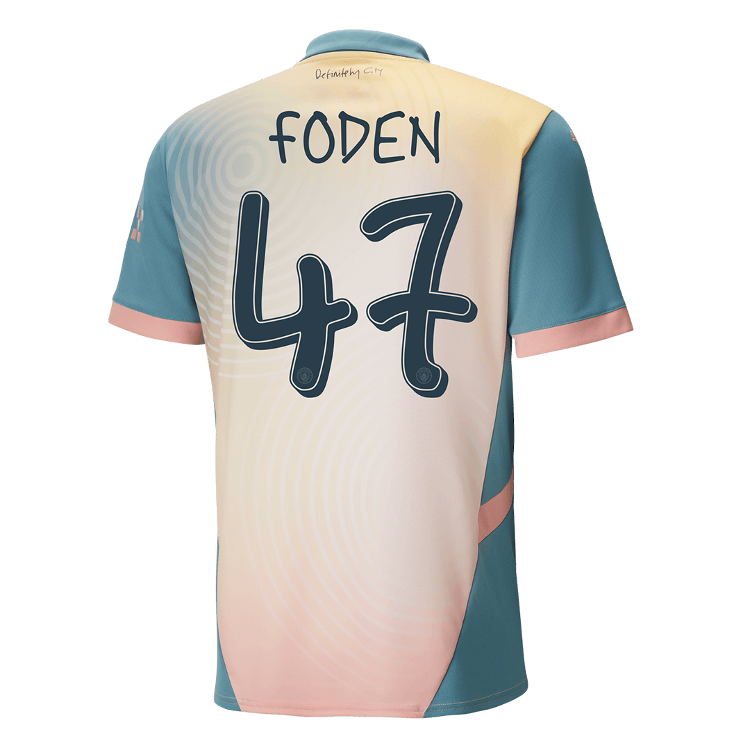 FODEN #47 Manchester City 2024/25 fourth away soccer jersey - Definitely City Go Soccer World Shop