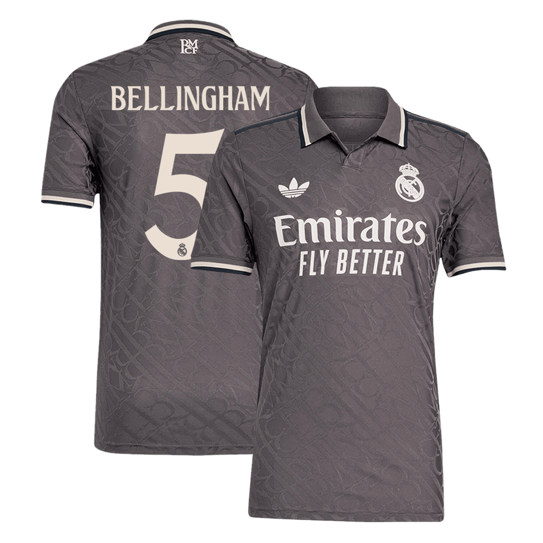 Player Version BELLINGHAM #5 Real Madrid Third Away Soccer Jersey 2024/25 Go Soccer World Shop