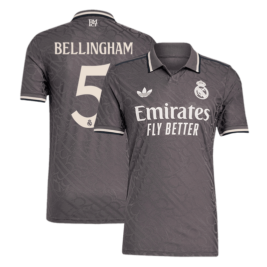 Player Version BELLINGHAM #5 Real Madrid Third Away Soccer Jersey 2024/25 Go Soccer World Shop