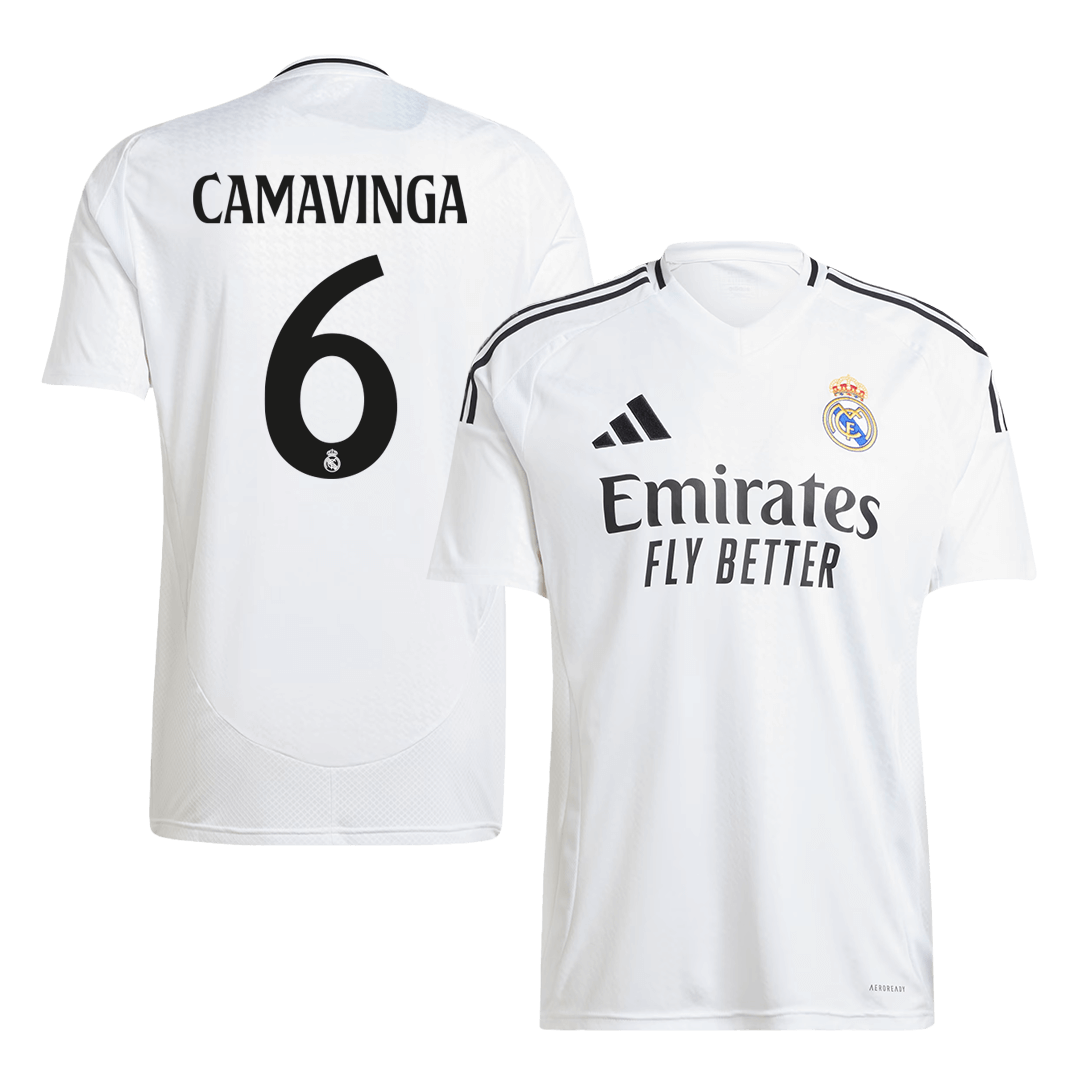 Real Madrid CAMAVINGA #6 home soccer jersey 2024/25 Go Soccer World Shop