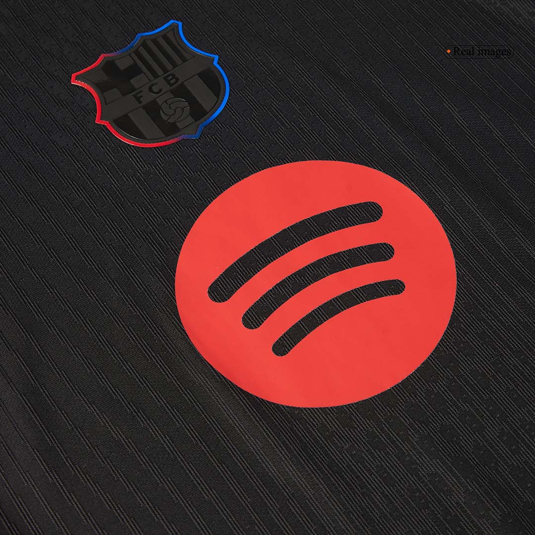 Player version Barcelona 2024/25 away soccer jersey - Spotify logo without text Go Soccer World Shop