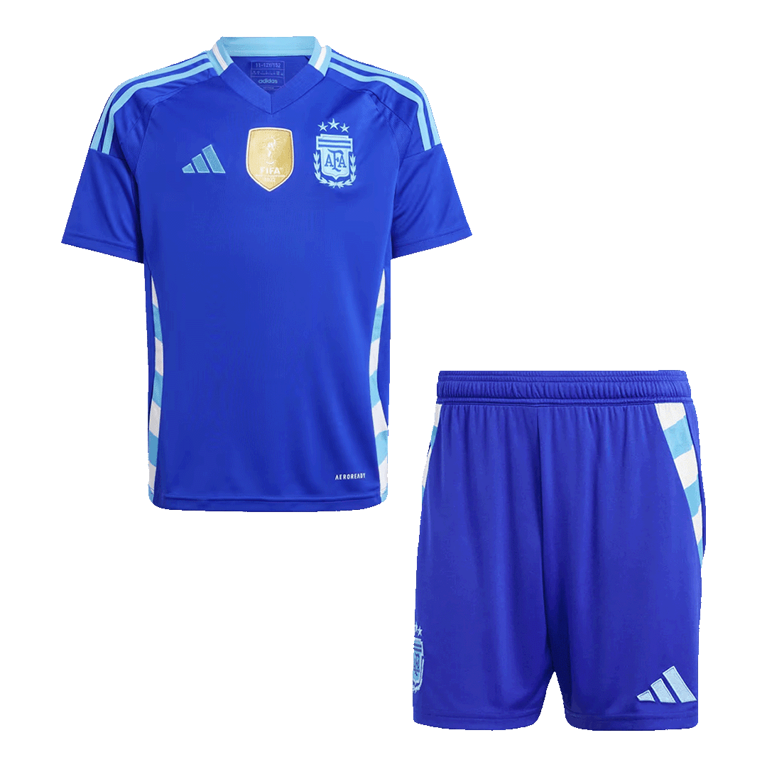 Argentina kids away jersey set (jersey + shorts) 2024 Go Soccer World Shop