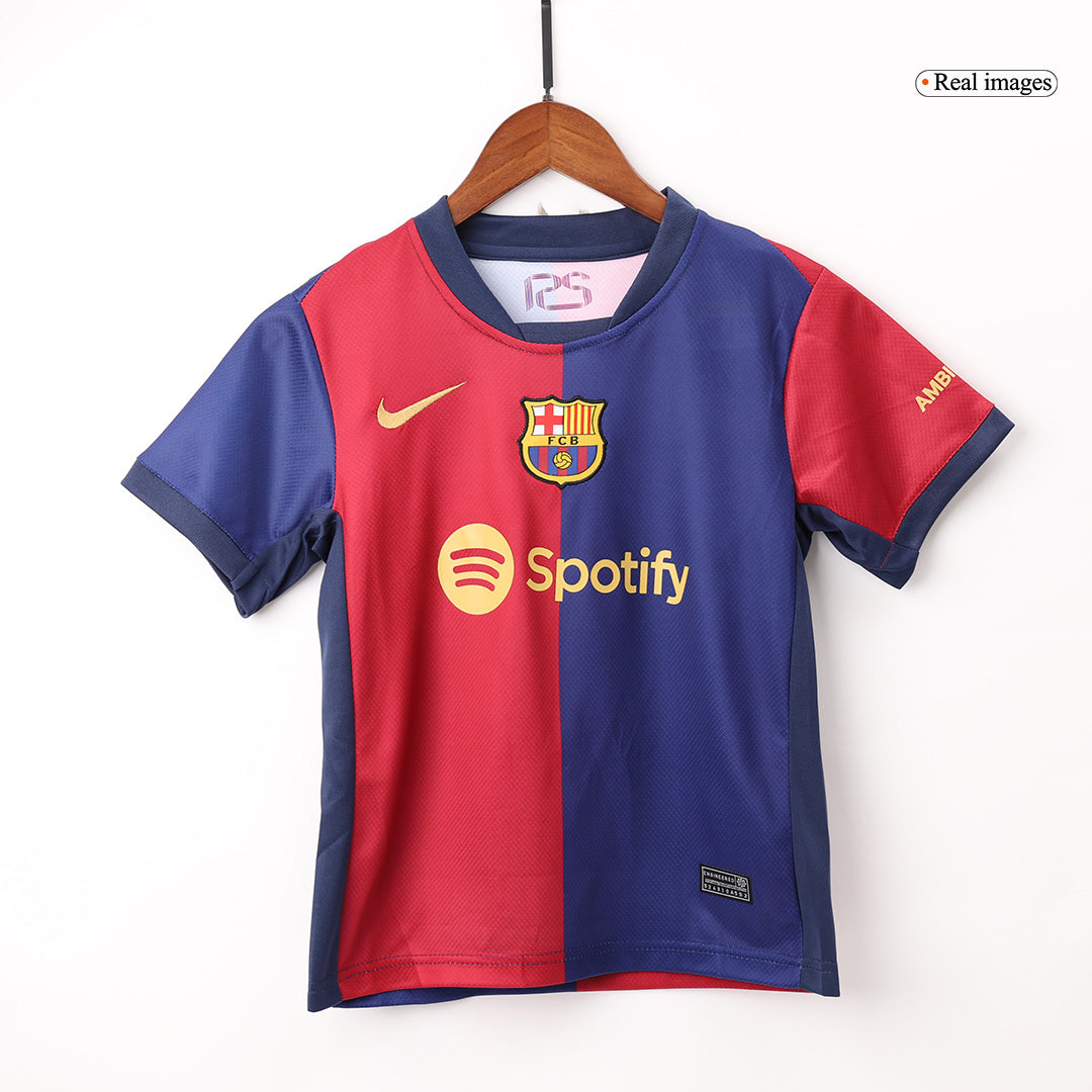 Barcelona kids' home soccer kit (jersey + shorts) 2024/25 Go Soccer World Shop