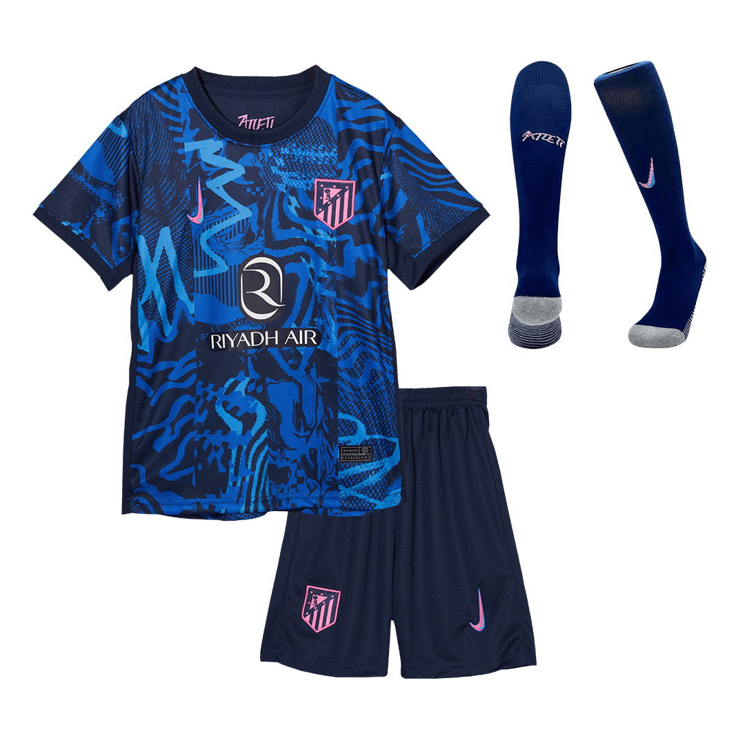 Atletico Madrid third away soccer kit for kids (jersey + shorts + socks) 2024/25 Go Soccer World Shop