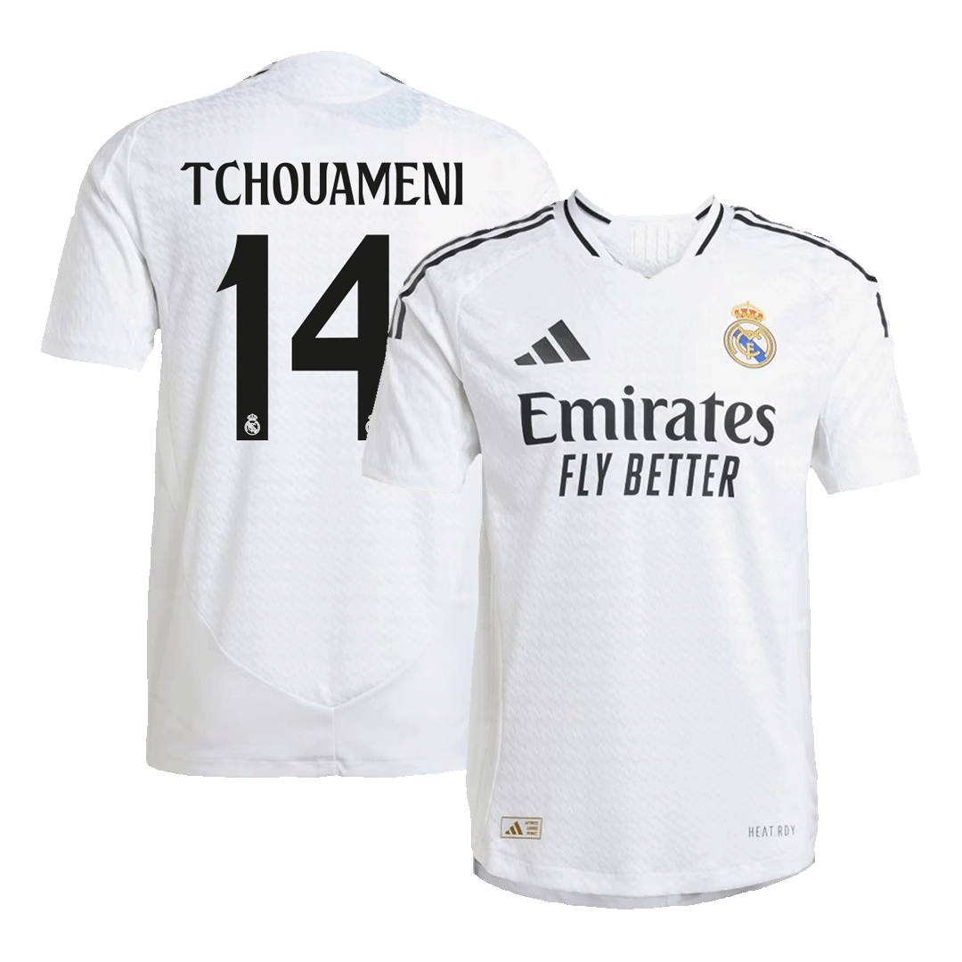 Player Version TCHOUAMENI #14 Real Madrid Home Soccer Jersey 2024/25 Go Soccer World Shop