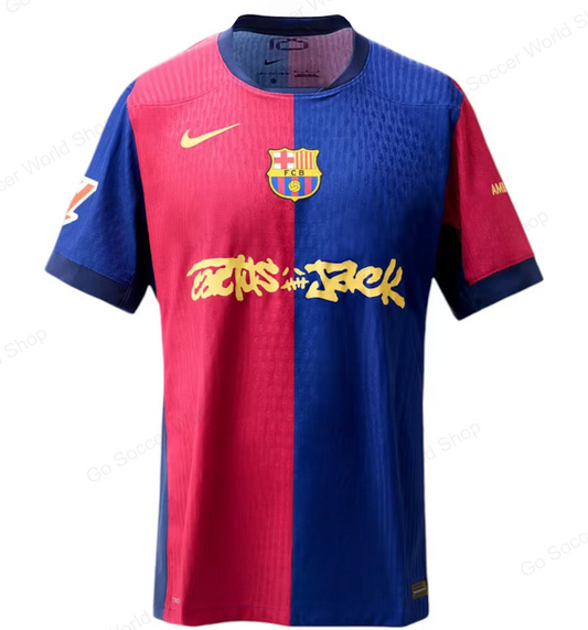 Player Version FC Barcelona x Travis Scott Limited Edition 2024/25 Jersey Go Soccer World Shop