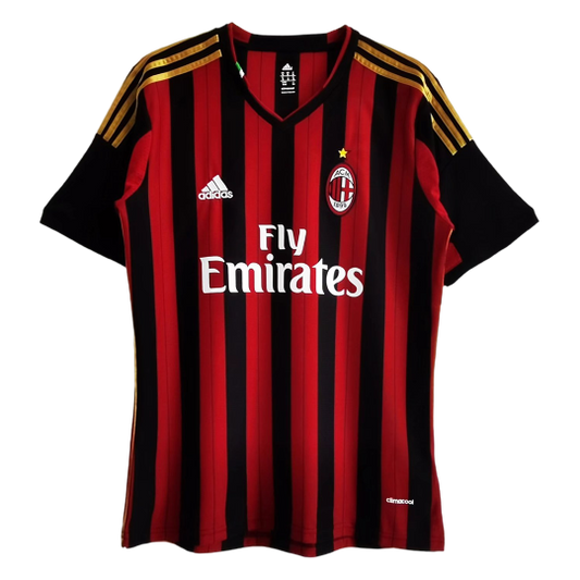 AC Milan Retro 2013/14 home soccer jersey Go Soccer World Shop