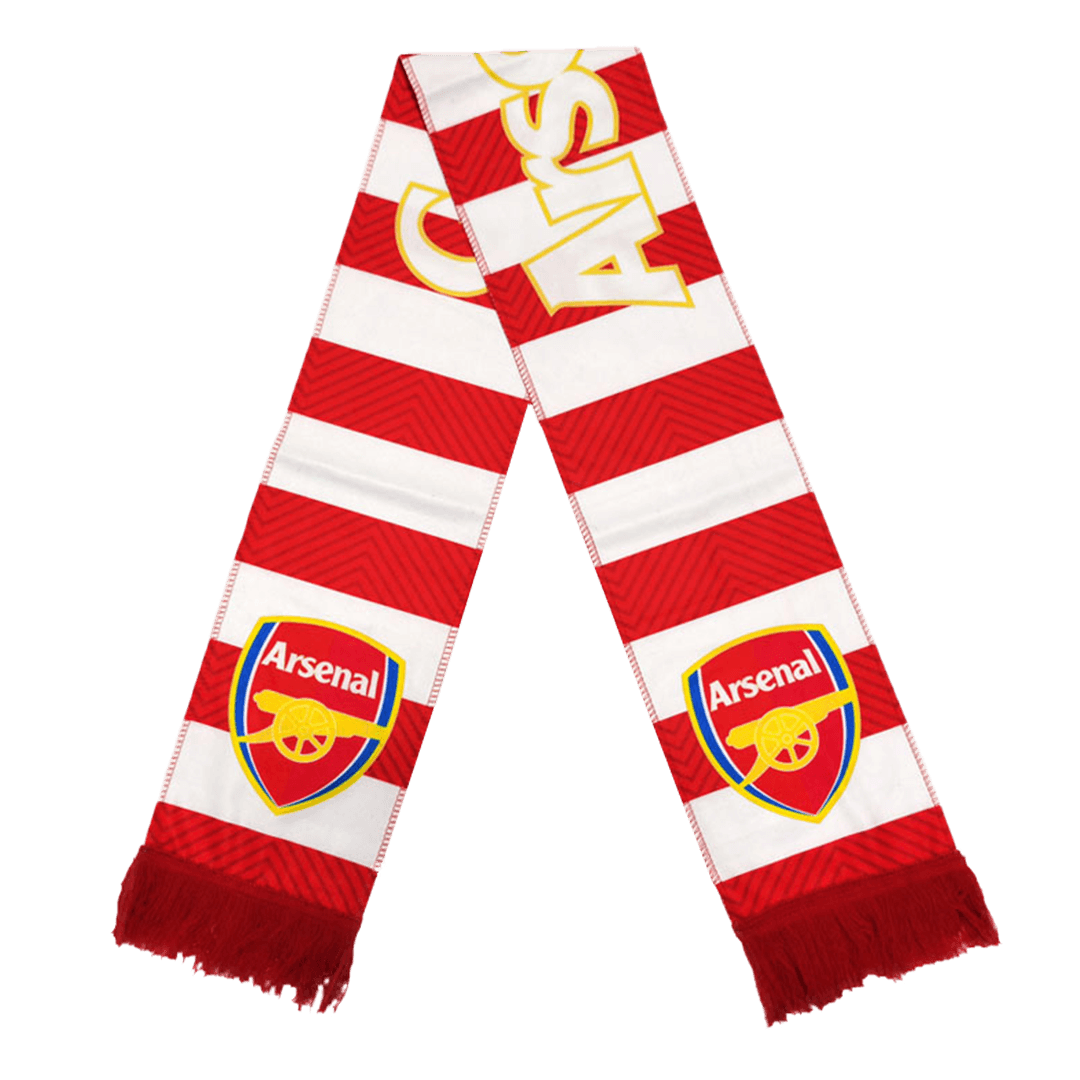 Arsenal soccer scarf red and white Go Soccer World Shop