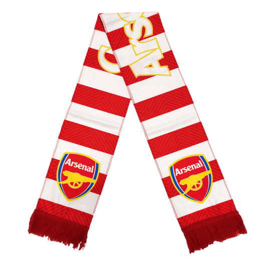 Arsenal soccer scarf red and white Go Soccer World Shop