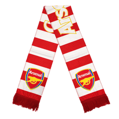 Arsenal soccer scarf red and white Go Soccer World Shop