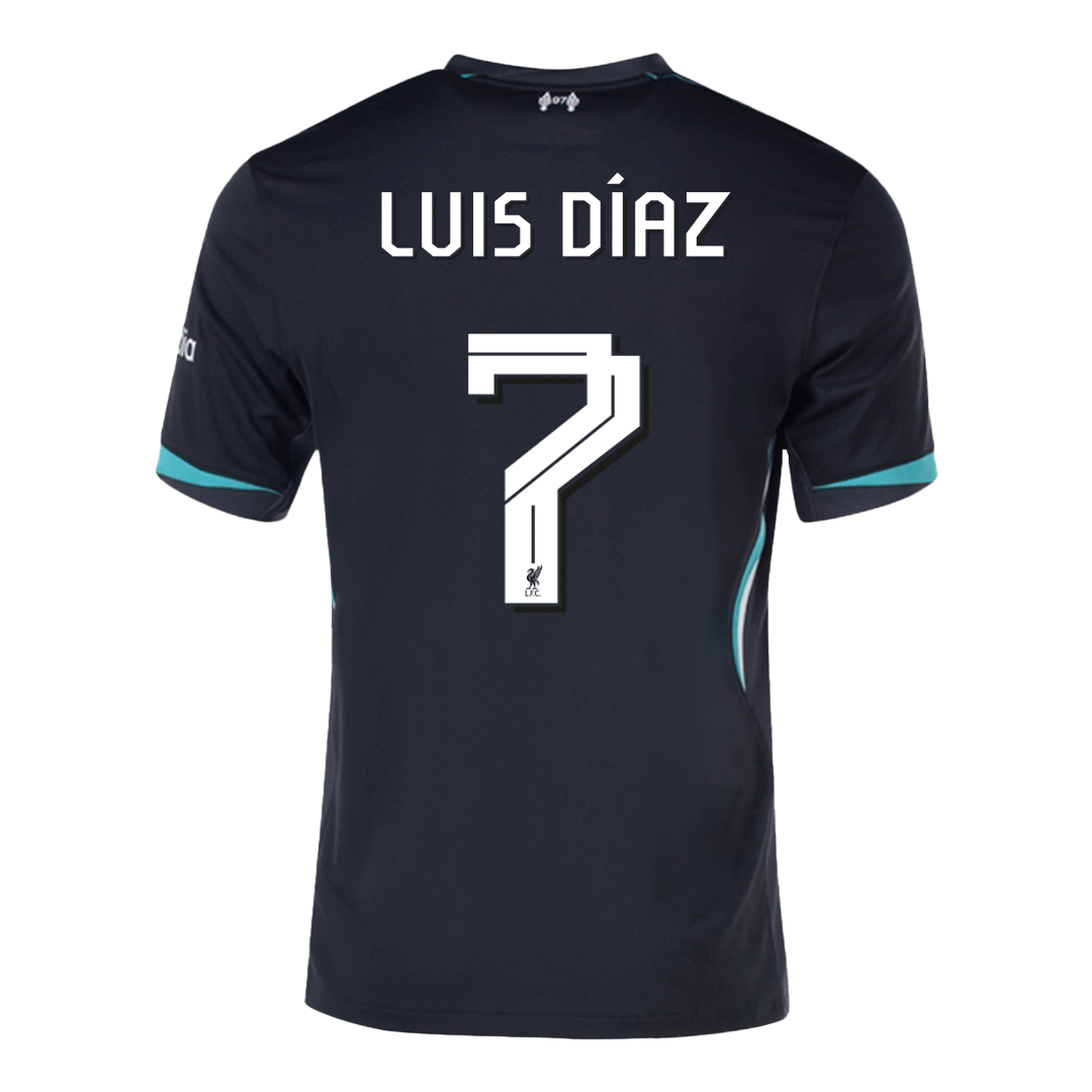 Luis Díaz #7 Liverpool Away soccer jersey 2024/25 - UCL Go Soccer World Shop