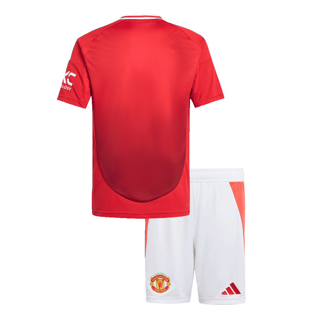 Manchester United Kids Home soccer jersey Set (Jersey + Shorts) 2024/25 Go Soccer World Shop