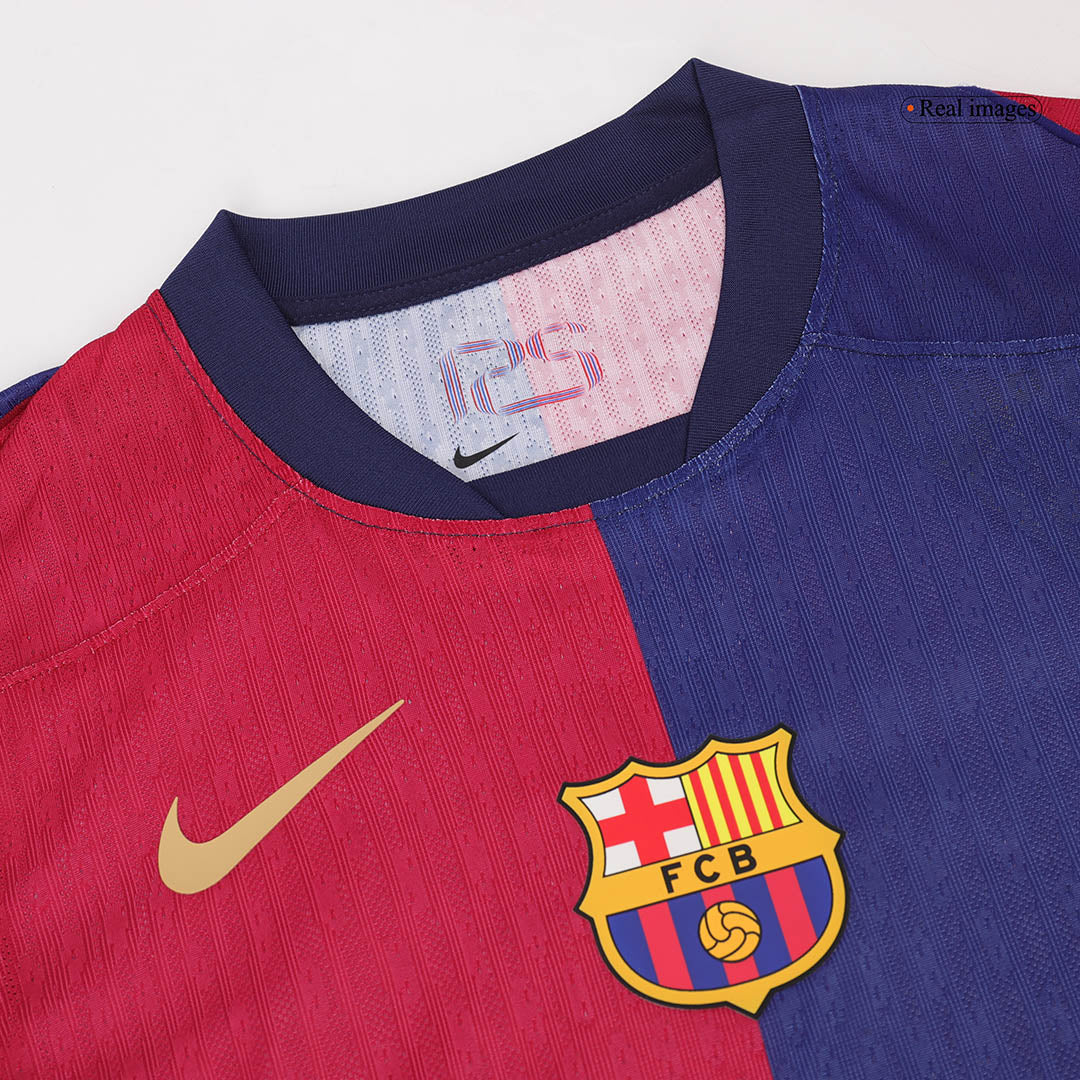 GAVI #6 Spielerversion Barcelona 2024/25 Heim-Fußballtrikot