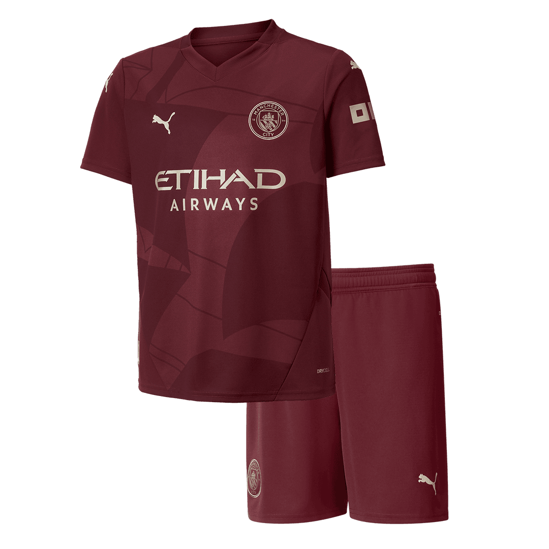 Manchester City children's away soccer kit (jersey + shorts) 2024/25 Go Soccer World Shop