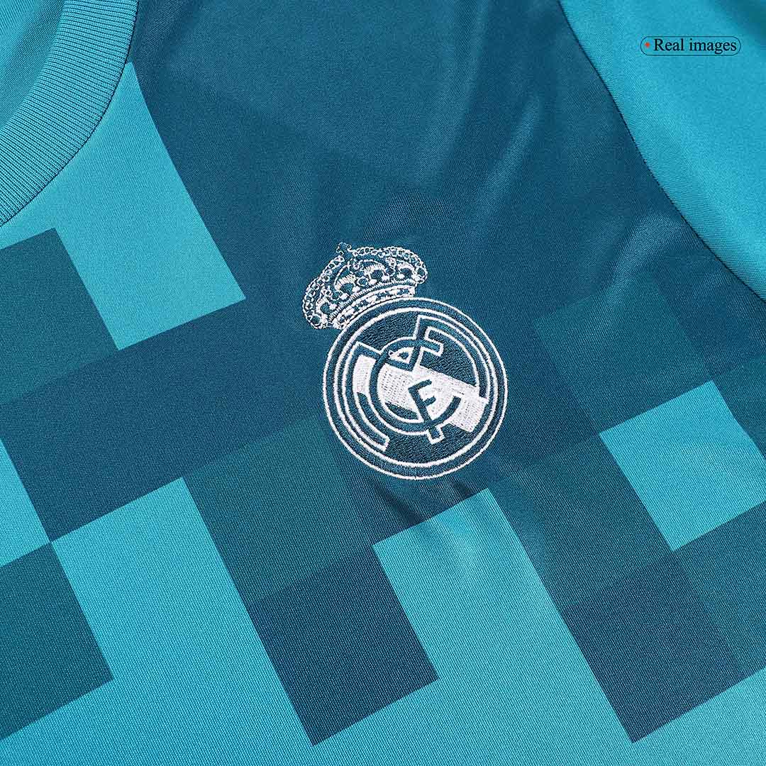 2017/18 Real Madrid retro soccer jersey with long sleeves, third away Go Soccer World Shop