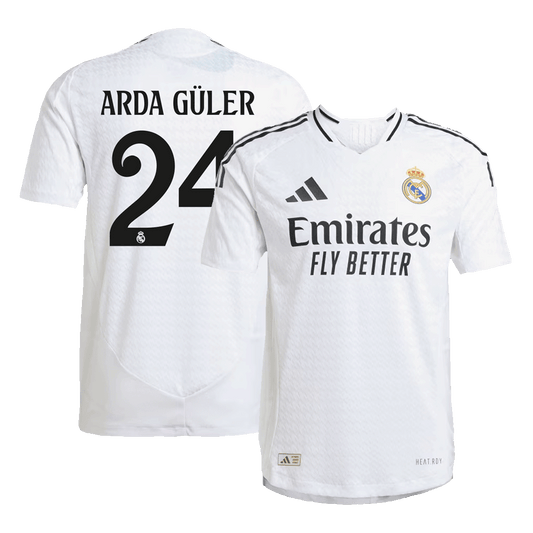 Player Version Arda Güler #24 Real Madrid Home Soccer Jersey 2024/25 Go Soccer World Shop