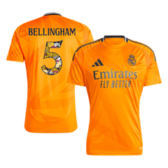 BELLINGHAM No. 5 Real Madrid Away soccer jersey 2024/25 - Bear Champ Font Go Soccer World Shop