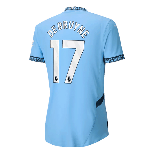 DE BRUYNE #17 Player Version Manchester City 2024/25 Home soccer jersey Go Soccer World Shop