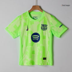 Barcelona Kids Away Kit (Jersey + Shorts) 2024/25 - UCL (Spotify logo without text) Go Soccer World Shop