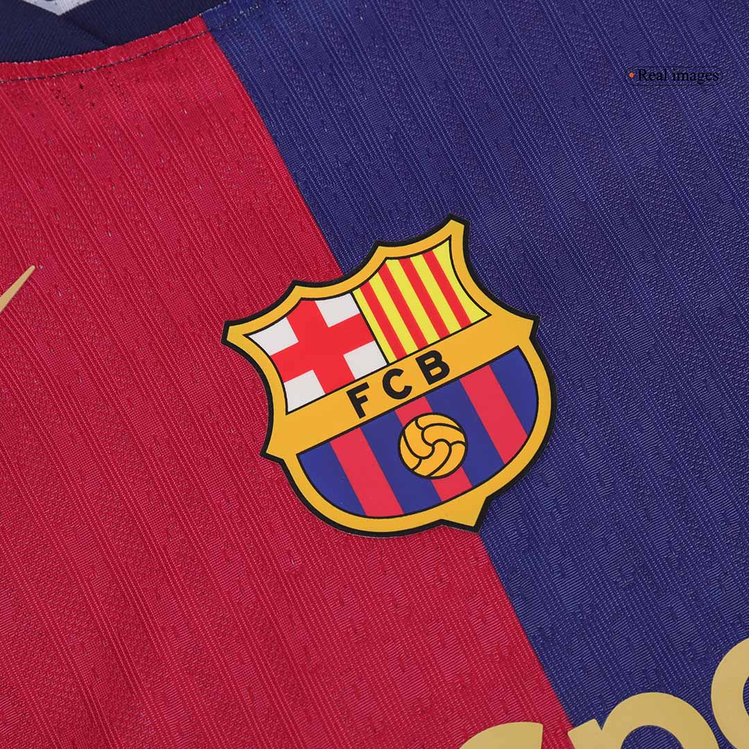 GAVI #6 Spielerversion Barcelona 2024/25 Heim-Fußballtrikot