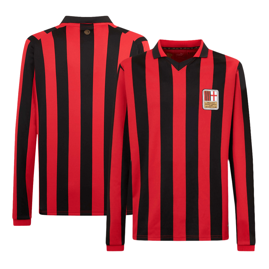 AC Milan 2024/25 Long Sleeve soccer jersey - 125th Anniversary Go Soccer World Shop