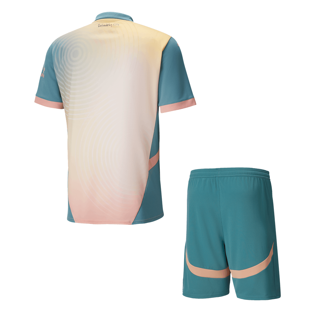 Manchester City fourth away soccer kit (jersey + shorts) 2024/25 - Definitely City Go Soccer World Shop