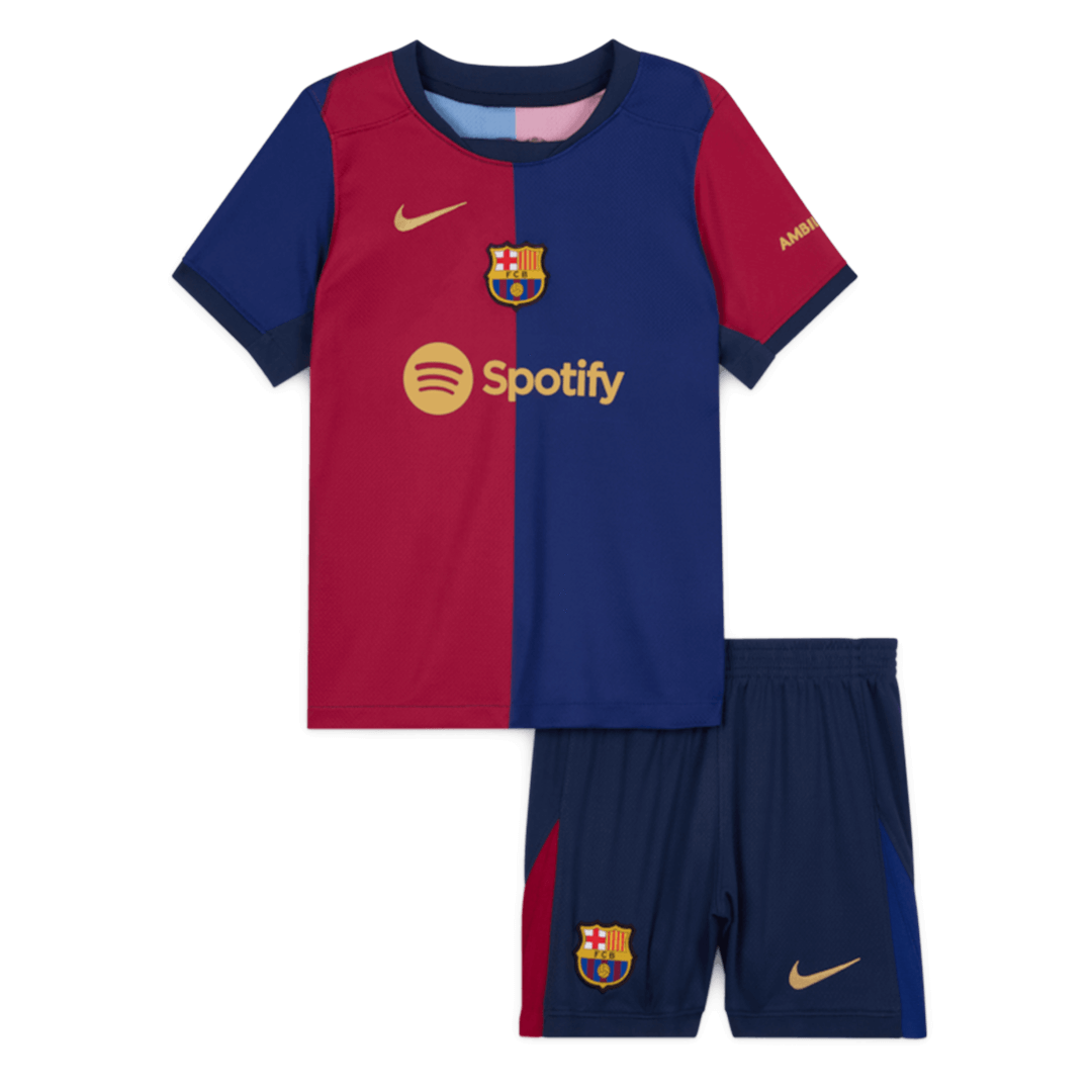 Barcelona kids' home soccer kit (jersey + shorts) 2024/25 Go Soccer World Shop