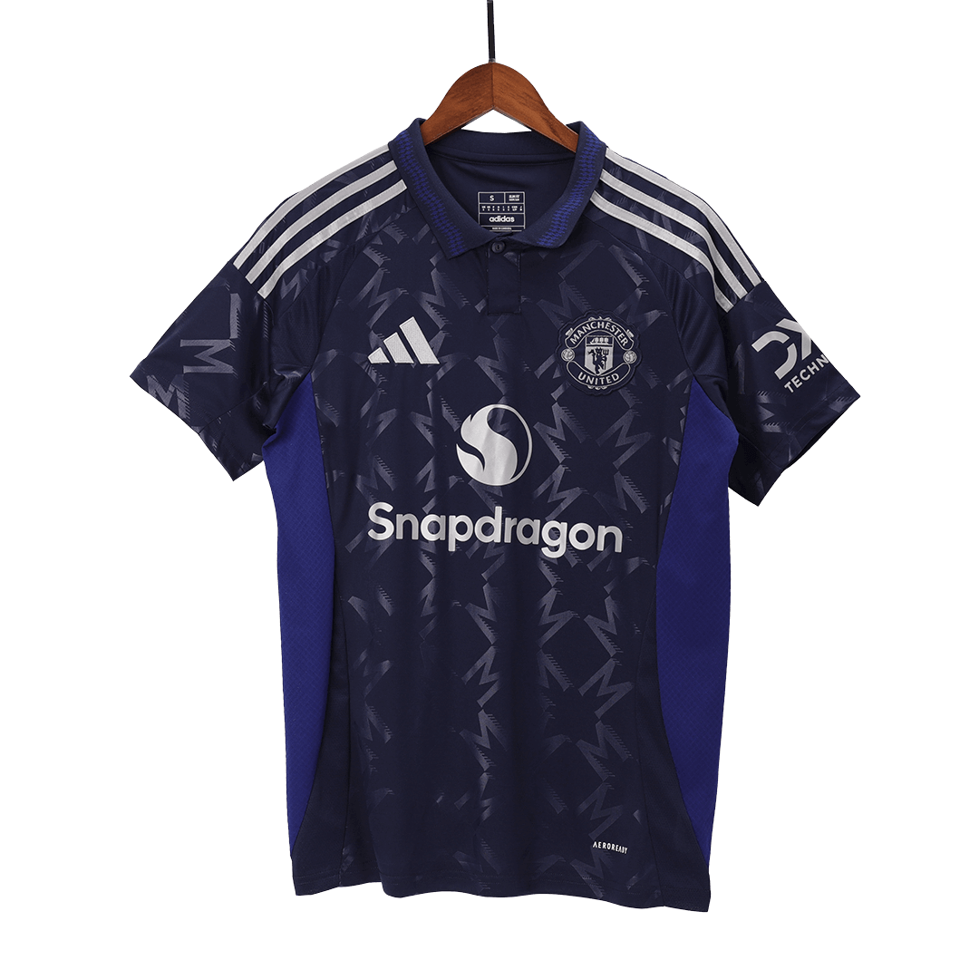 Manchester United away soccer jersey set (jersey + shorts) 2024/25 Go Soccer World Shop