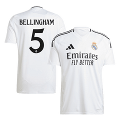 BELLINGHAM #5 Real Madrid 2024/25 home soccer jersey Go Soccer World Shop