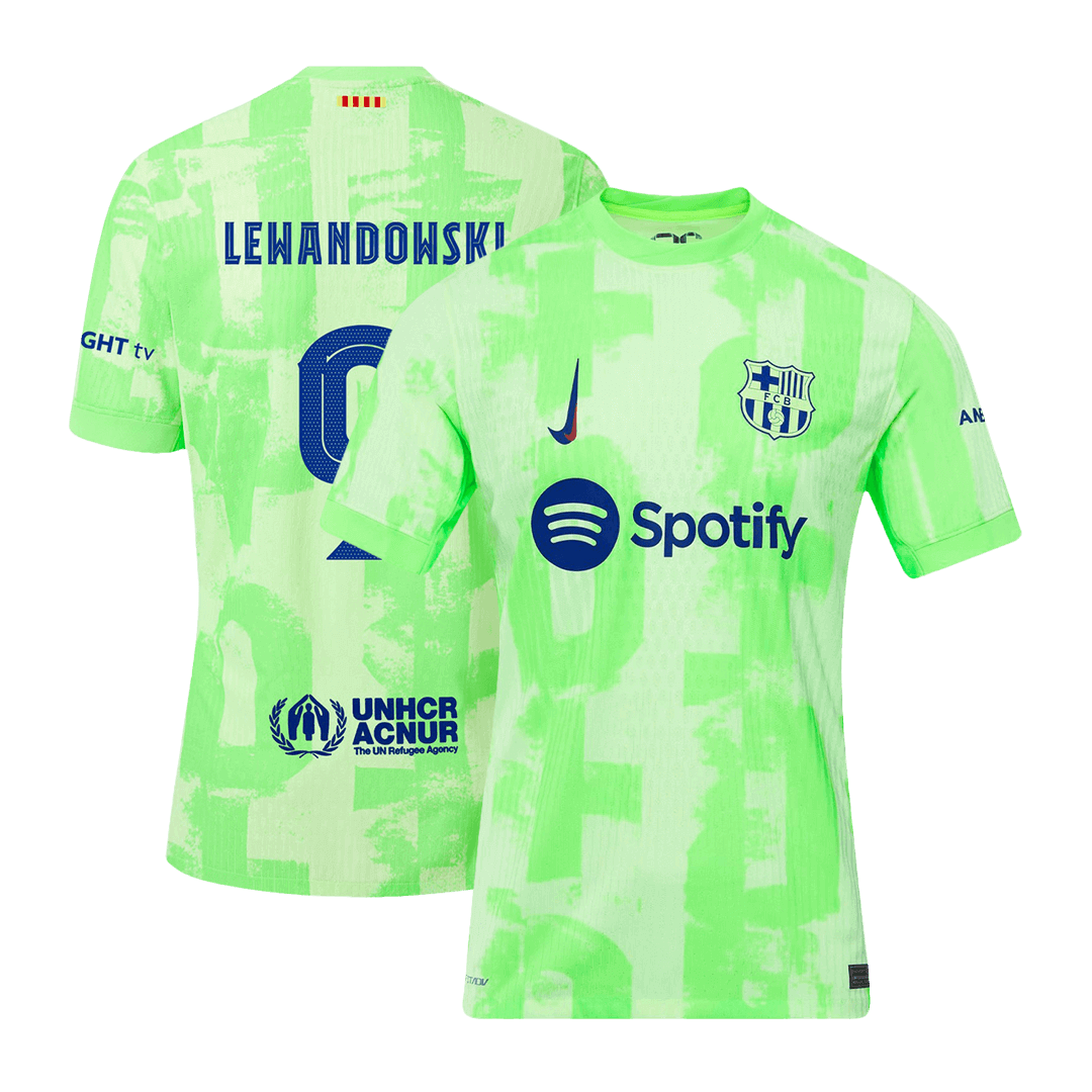 Player Version LEWANDOWSKI #9 Barcelona Third Away Soccer Jersey 2024/25 - UCL Go Soccer World Shop