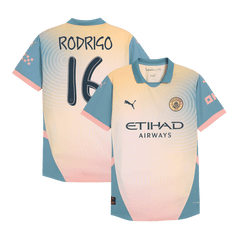 Player version RODRIGO #16 Manchester City Fourth away soccer jersey 2024/25 - Definitely City (UCL) Go Soccer World Shop