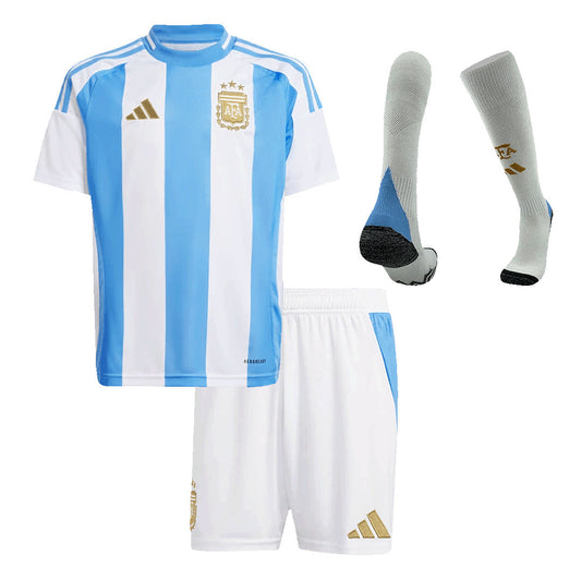 Argentina Copa América 2024 home jerseys for kids Go Soccer World Shop