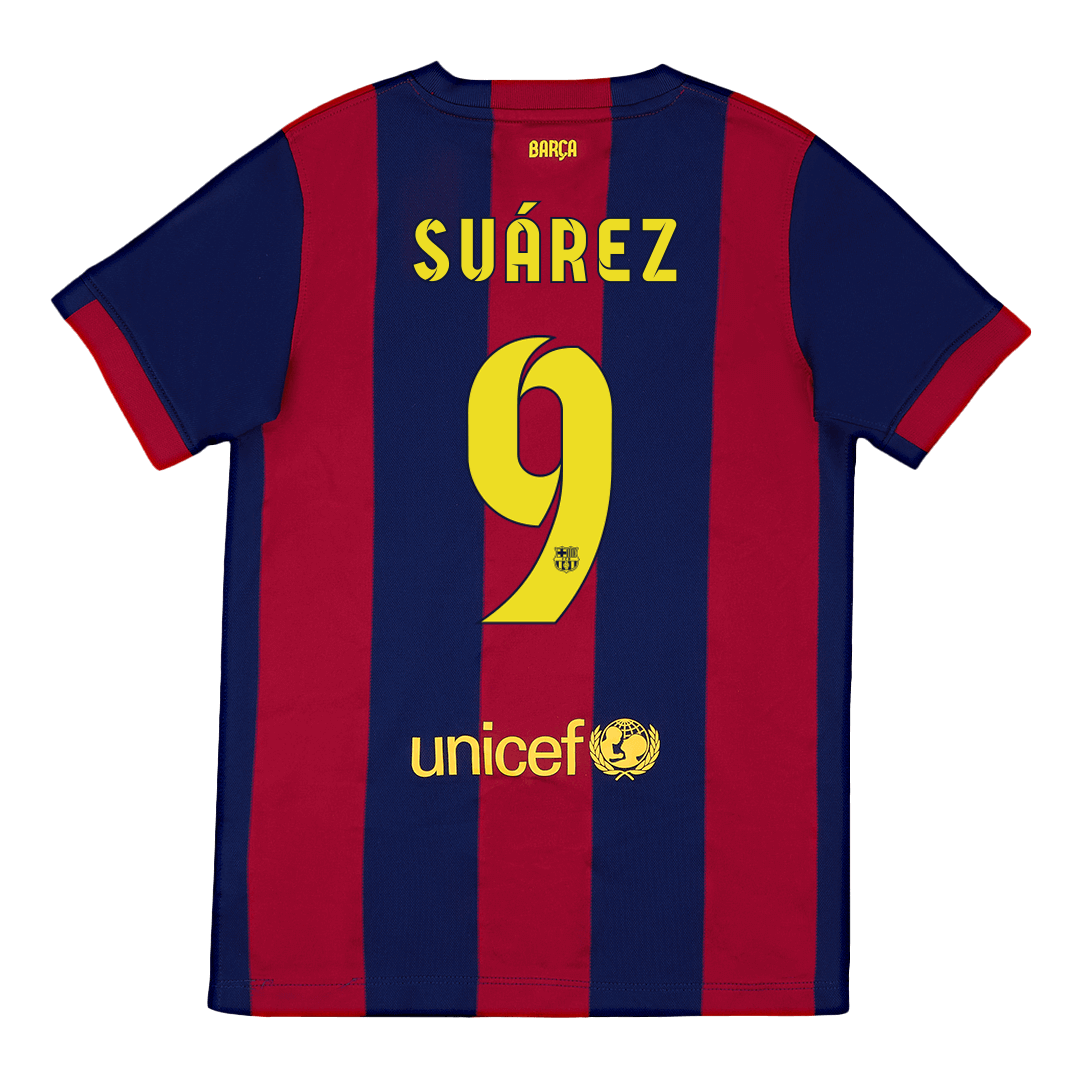 Retro Suárez #9 2014/15 Barcelona Home soccer jersey Go Soccer World Shop