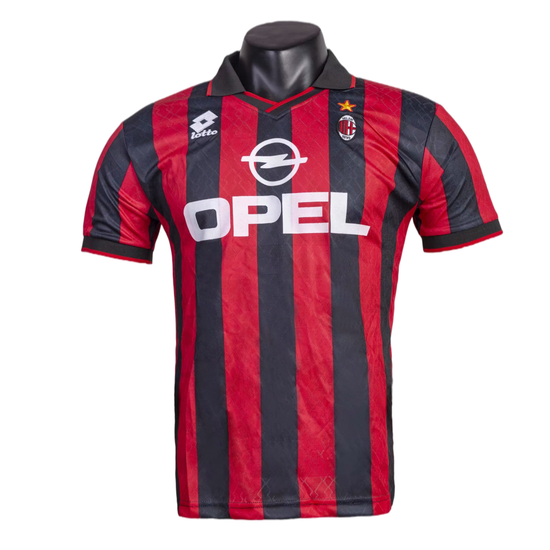 AC Milan soccer jersey from 1995/96, retro Go Soccer World Shop