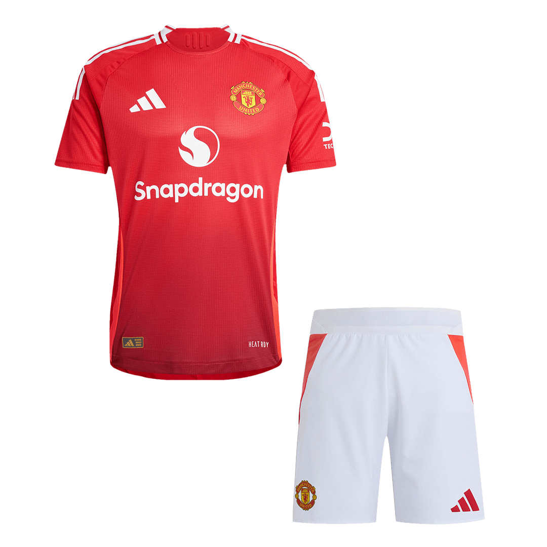 Player Edition Manchester United Home soccer jersey Set (Jersey + Shorts) 2024/25 Go Soccer World Shop