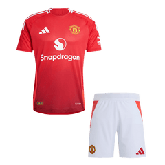 Player Edition Manchester United Home soccer jersey Set (Jersey + Shorts) 2024/25 Go Soccer World Shop